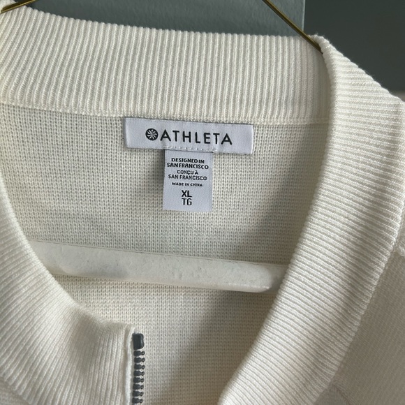 Athleta Women's Ivory Bomber Jacket - Picture 3 of 5